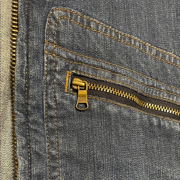 Ralph Lauren Dark Blue Denim Zippered Jacket - Picture 7 of 8